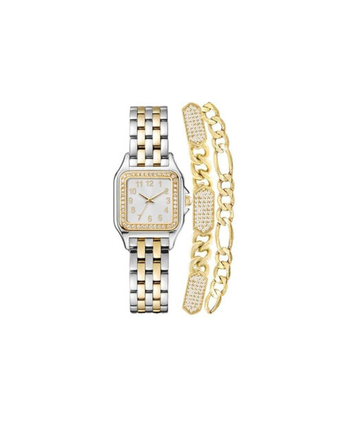 Women's Analog Silver-Tone and Gold-Tone Metal Alloy Watch 26mm and, 3 Pieces