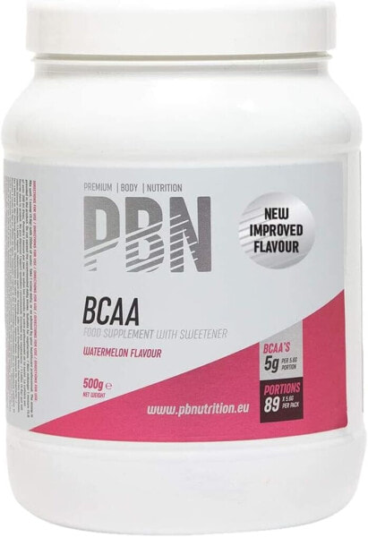 Premium Body Nutrition BCAA Watermelon 500g Container New Improved Flavour