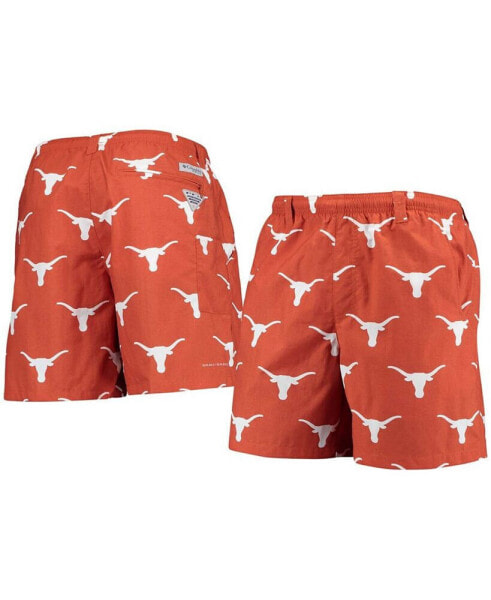 Плавки Columbia Texas Orange Texas Longhorns PFG Backcast Ii Omni-Shade Hybrid Shorts