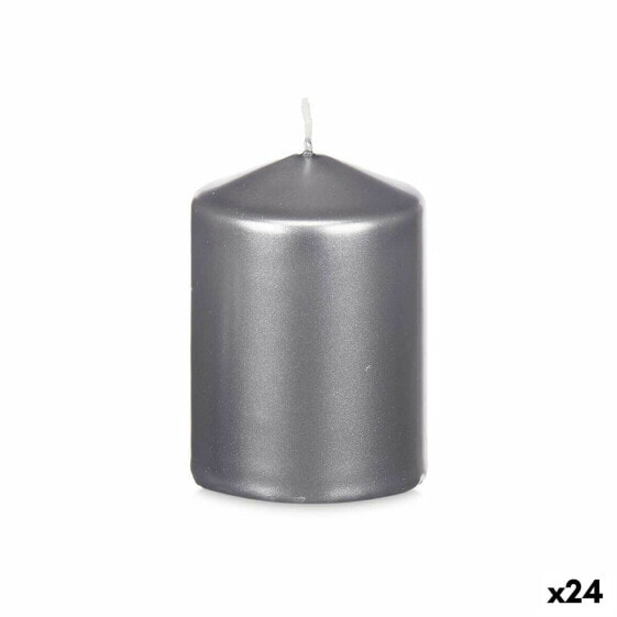 Свеча декоративная Acorde Silver 7 x 10 x 7 см (24 штуки)