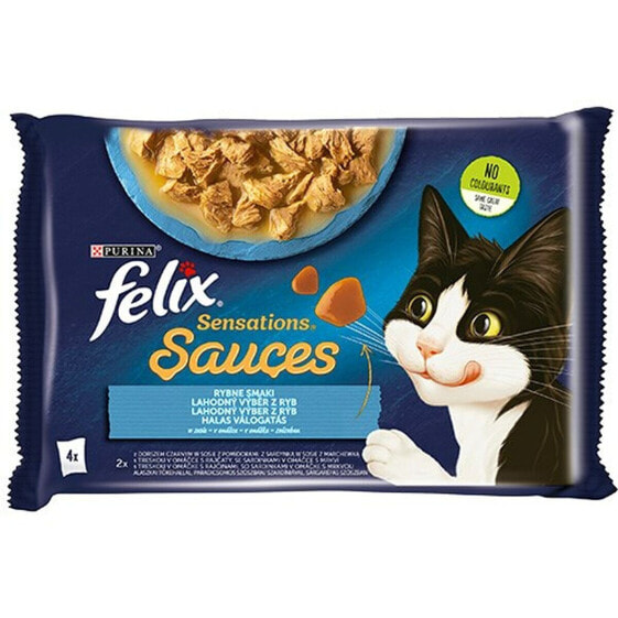 Корм для котов Purina Felix Sensations Треска Морковь Помидор 4 x 85 g