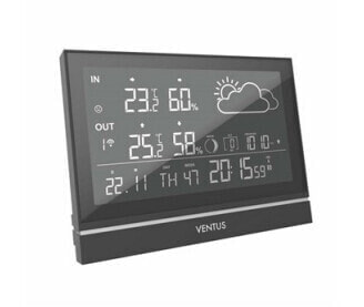 Ventus W200 - Black - Indoor hygrometer - Indoor thermometer - Outdoor hygrometer - Outdoor thermometer - Hygrometer - Thermometer - Hygrometer - Thermometer - °C - Battery