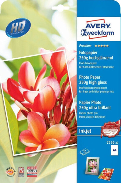 Avery Zweckform Papier fotograficzny do drukarki A4 (2556-20)