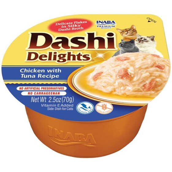 Лакомство для кошек Inaba Dashi Delights с курицей 70 г