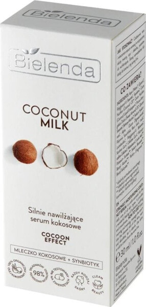 Bielenda Bielenda Coconut Milk Silnie Nawilżające Serum kokosowe Cocoon Effect 30ml