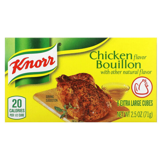 Бульон для курицы Knorr, 6 больших кубиков, 71 г