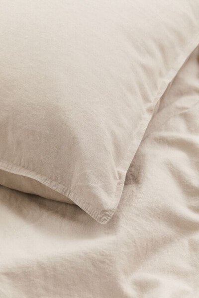 Linen-blend Twin Duvet Cover Set