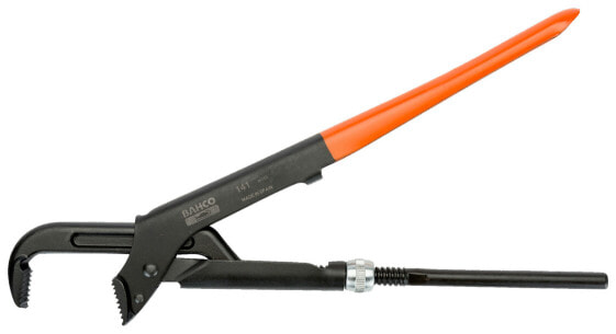 Bahco Swedish Model, Black, Orange, Swedish pipe wrench, Orange, 16 cm, 90°, Steel