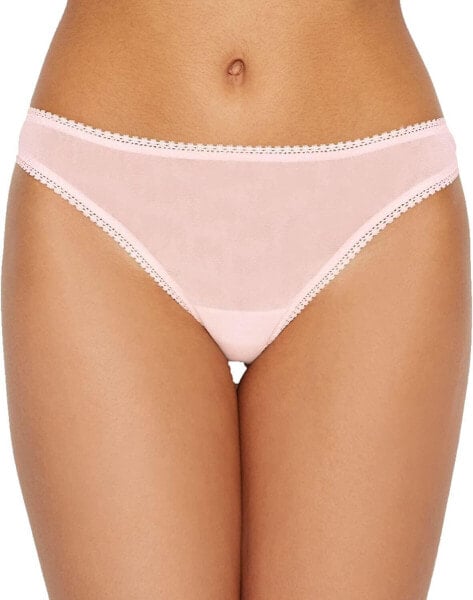 OnGossamer 290450 Women Gossamer Mesh Low-Rise Thong Panty, Mauve Chalk, XS-S