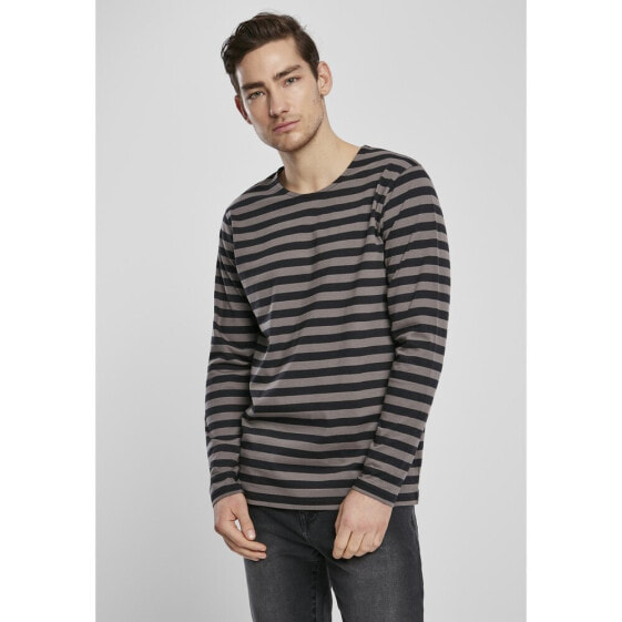 URBAN CLASSICS Long Sleeve T-shirt Regular Stripe (grandes Tailles)