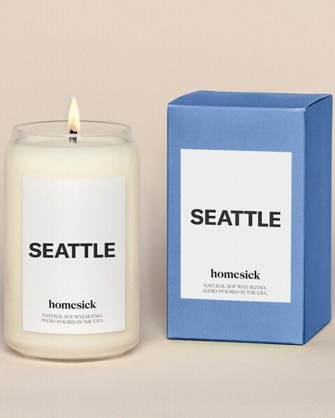 Homesick Seattle Candle White