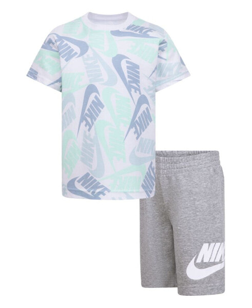 Комплект футболки и шорт Nike для малышей мальчиков Futura Toss, 2 шт.