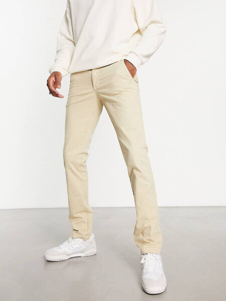 Scalpers chino trousers in stone