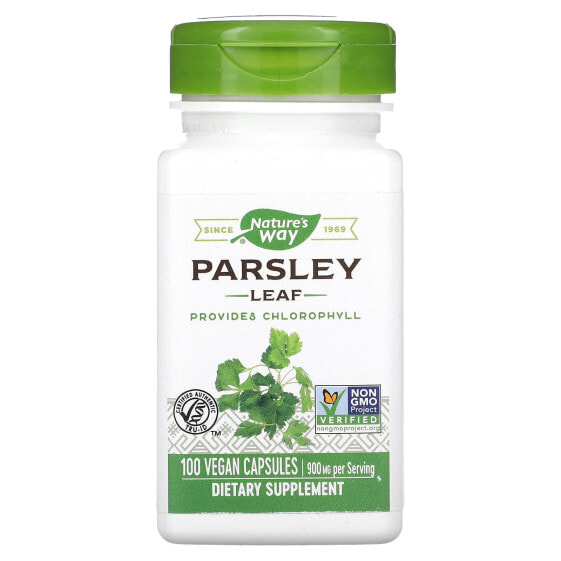 Parsley Leaf, 900 mg, 100 Vegan Capsules (450 mg per Capsule)