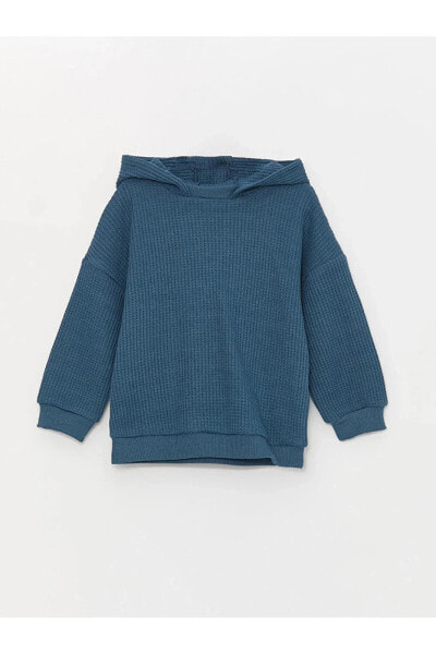 LCW baby Uzun Kollu Basic Erkek Bebek Hoodie