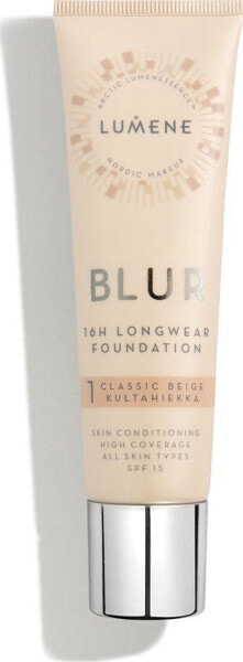 Lumene Blur 16H Longwear Foundation Spf15 Стойкая тональная основа для всех типов кожи 30 мл