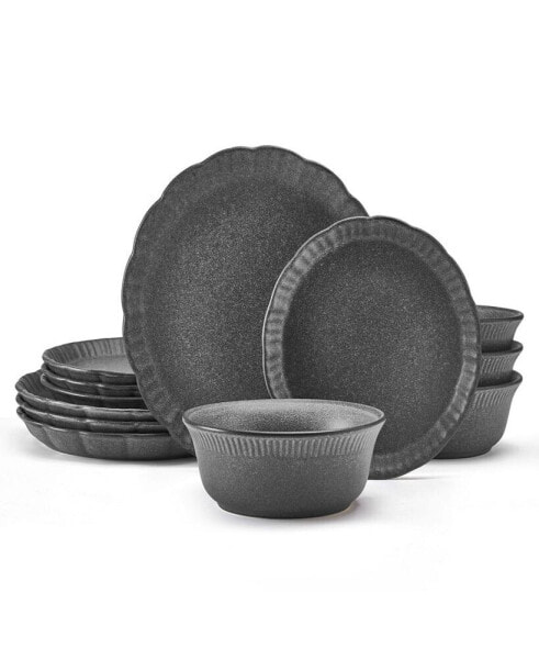 Noah 12-Pc Dinnerware Set, Service for 4