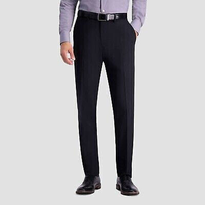 Haggar H26 Men's Flex Series Ultra Slim Suit Pants - Black 28x30