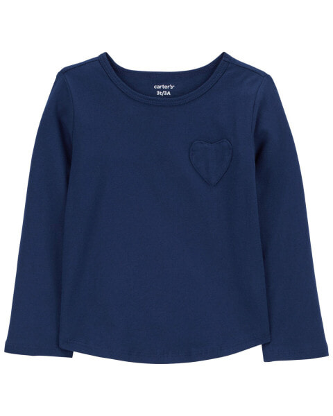 Toddler Heart Long-Sleeve Jersey Tee 2T