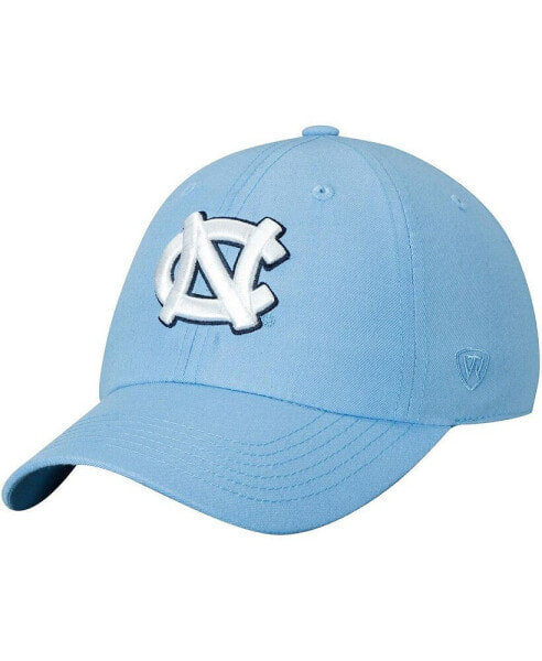 Men's Carolina Light Blue North Carolina Tar Heels Primary Logo Staple Adjustable Hat