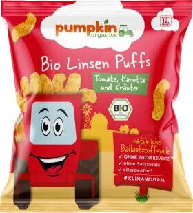 Kindersnack Linsen Puffs mit Tomate, Karotte & Kräutern ab 1 Jahr, 20 g