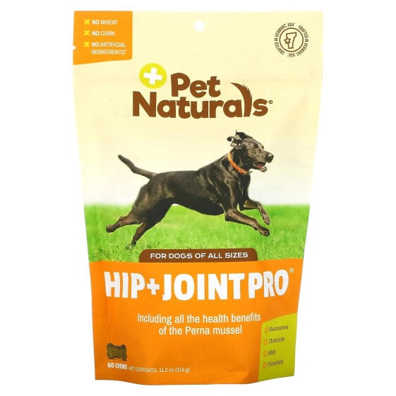 Добавка для собак "Pet Naturals Hip + Joint Pro", для всех размеров, 60 шт, 318 г.