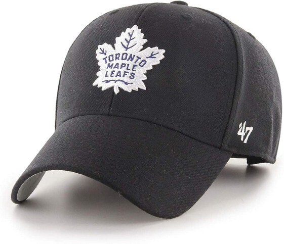 '47 Brand MVP Toronto Maple Leafs H-MVP18WBV-BKC Adjustable Cap, Black, Size: One Size, black