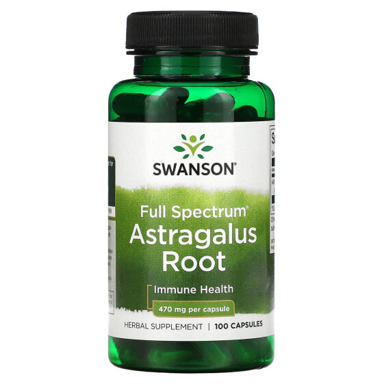 Растительный экстракт Астрагалуса Full Spectrum, 470 мг, 100 капсул Swanson