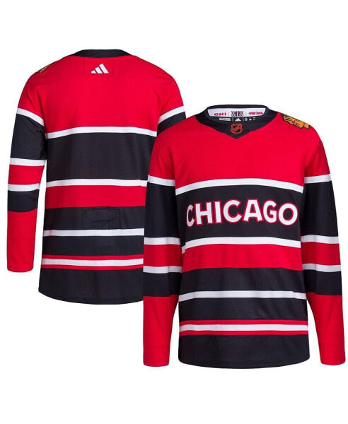 Men's Red Chicago Blackhawks Reverse Retro 2.0 Authentic Blank Jersey