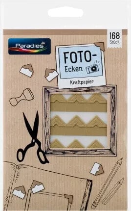 Fotoecken Kraftpapier, 168 St