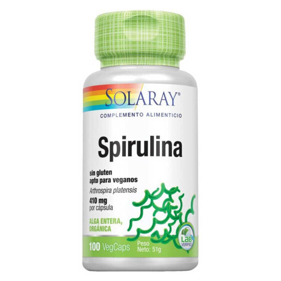 SOLARAY Spirulina 410mgr 100 Units