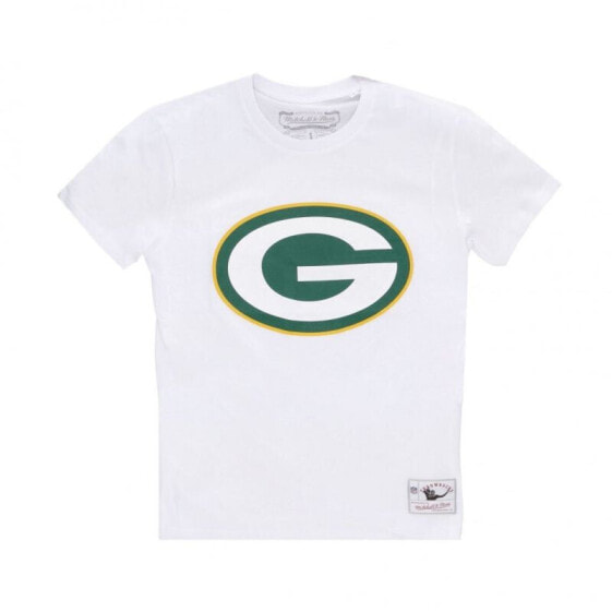 Mitchell & Ness NFL Team Logo Tee Green Bay Pacers M BMTRINTL1053-GBPWHIT