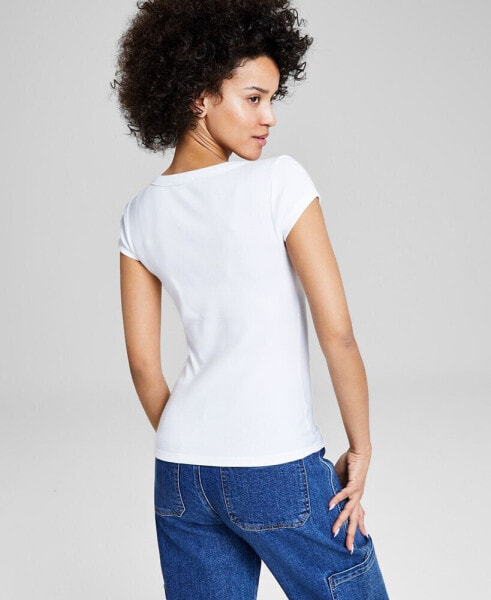 Women's Scoop-Neck Cap-Sleeve Top, Created for Macy's