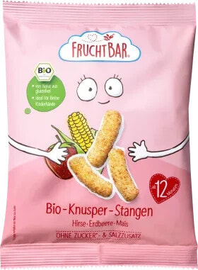 Kindersnack Knusper-Stangen Hirse, Erdbeere, Mais ab 1 Jahr, 30 g