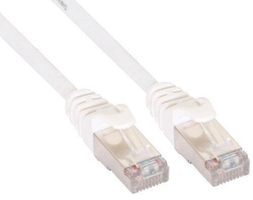 InLine Patch Cable SF/UTP Cat.5e white 0.3m