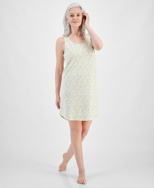 Women's Floral Tank Sleep Shirt, Created for Macy's