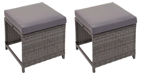 2x Poly-Rattan Hocker G16