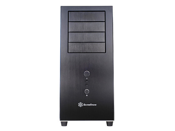 SilverStone TJ04-E - Midi Tower - PC - Black - Silver - ATX - CEB - micro ATX - Aluminium - Steel - 16.8 cm