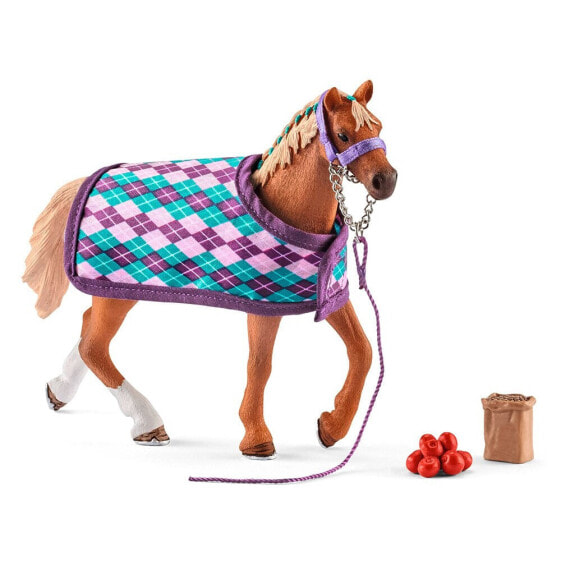 Фигурка Schleich SCHLEICH Horse Club 42360 English Thoroghbred With Blanket (Коневладелец Horse Club)