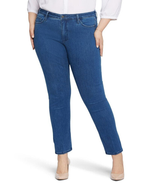 Plus Size Le Silhouette Sheri Slim Jeans