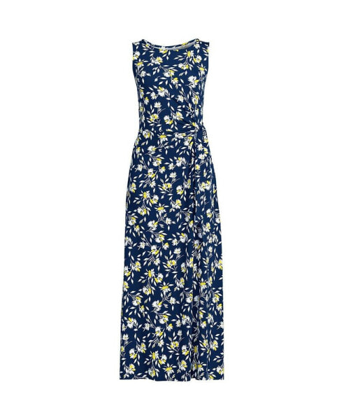 Women's Tall Sleeveless Tie Waist Maxi Dress