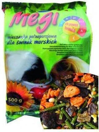 Розовое сено для грызунов Megan 500г MEGI ŚWINKA