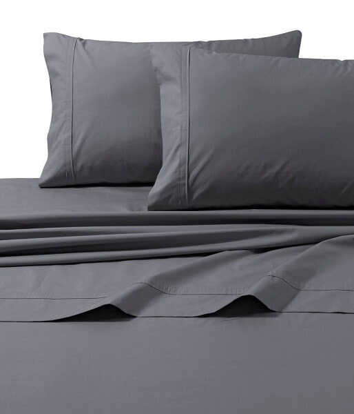 300 Thread Count Cotton Percale Extra Deep Pocket King Sheet Set
