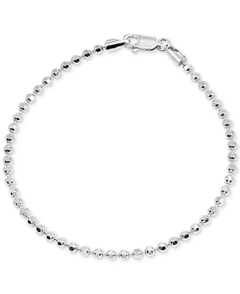 Beaded Chain Bracelet in Sterling Silver, Created for Macy's