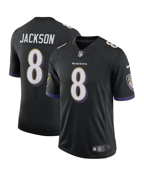 Мужская футболка Nike Lamar Jackson Baltimore Ravens черная Speed Machine Limited Jersey