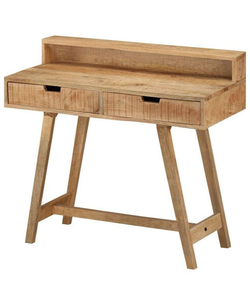 Desk 39.4"x17.7"x35.4" Solid Rough Mango Wood
