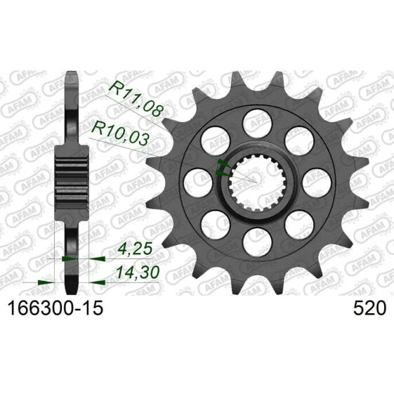 AFAM 166300-520 Sprocket front sprocket