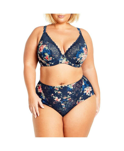 Plus Size Florence Contour Print Bra