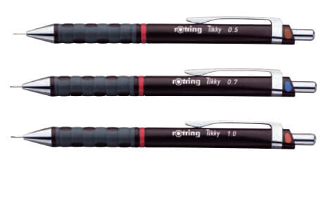 rOtring S0801310 - Mechanical pencil - Black - Plastic - Round - HB - 3 pc(s)