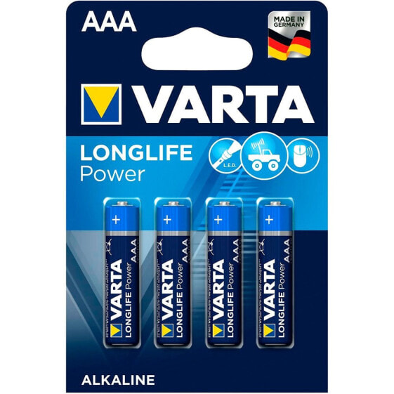 VARTA 1x4 Longlife Power Micro AAA LR03 Batteries